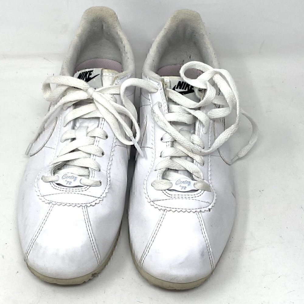 Nike Cortez x Nathan Bell White Sneakers Mens Size 8 - Picture 2 of 8